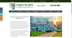 Desktop Screenshot of greenlioncleaning.com